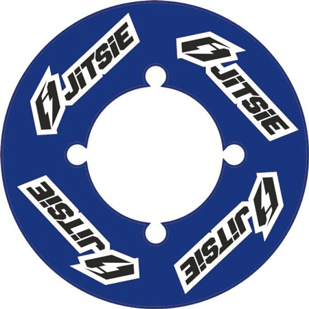 Jitsie Sticker Rear Sprocket BLUE